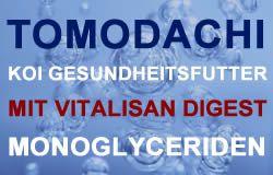 Gesundheitsfutter für Koi mit Vitalisan Monoglyceriden - antibakterielles Koifutter das unsere Koi gesund und vital hält.